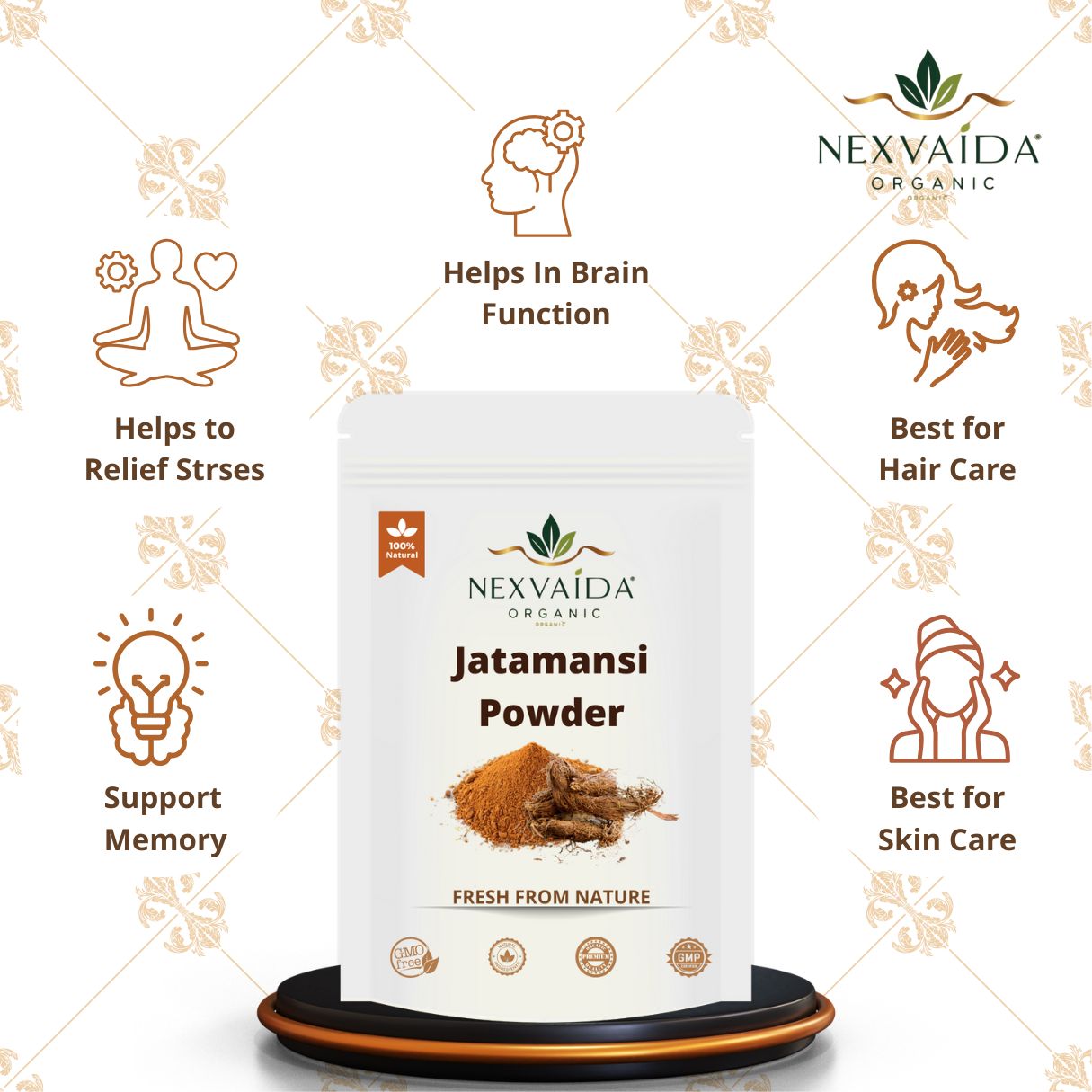 Nexvaida Organic Jatamansi Powder