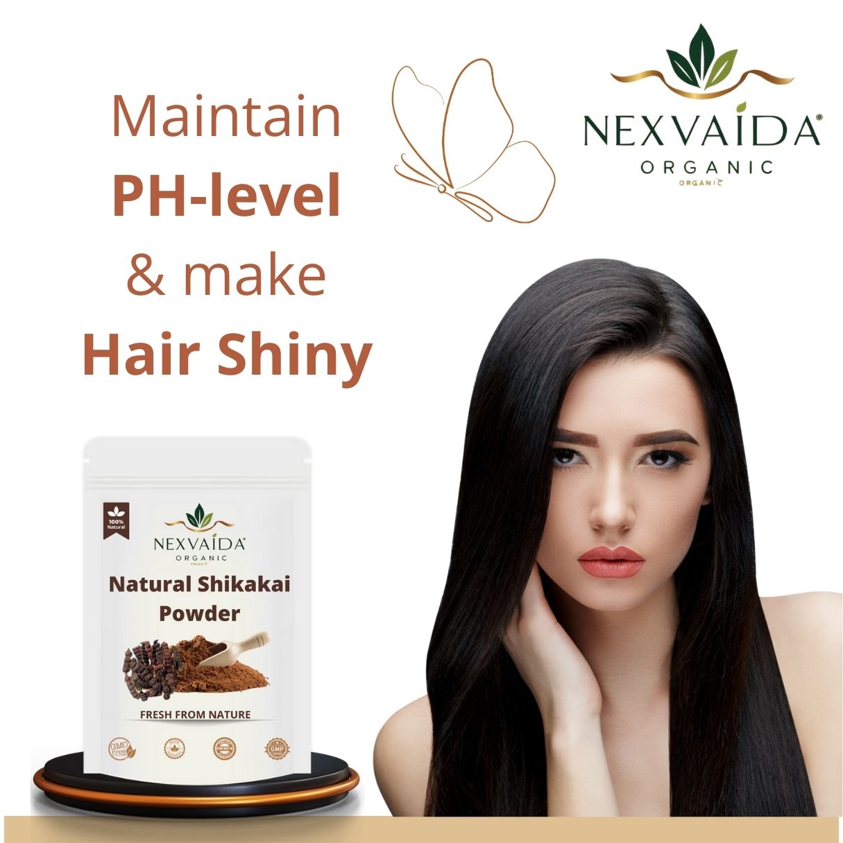 Nexvaida Organic Natural Shikakai Powder