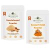 NEXVAIDA Kasturi Haldi & Sandalwood Powder Combo | for Glowing Skin & Face Care | (Pack of 2) Net Weight 200 Grams