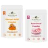 NEXVAIDA Kasturi Haldi & Rose Petal Powder Combo | Pure & Natural Face Pack | (Pack of 2) Net Weight 300 Grams