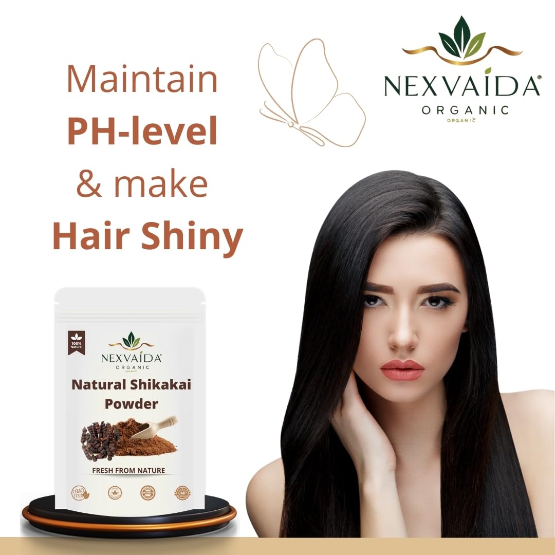 NEXVAIDA Hair Care Herbal Pack Amla, Henna, Shikakai, Indigo & Neem Powder | 100% Pure & Natural Hair Growth and Scalp Care Blend | Pack of 5 | Net Weight 250 Grams - Image 3